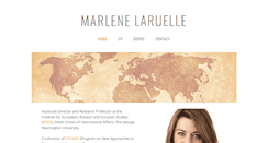 Desktop Screenshot of marlene-laruelle.com
