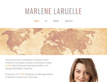 Tablet Screenshot of marlene-laruelle.com